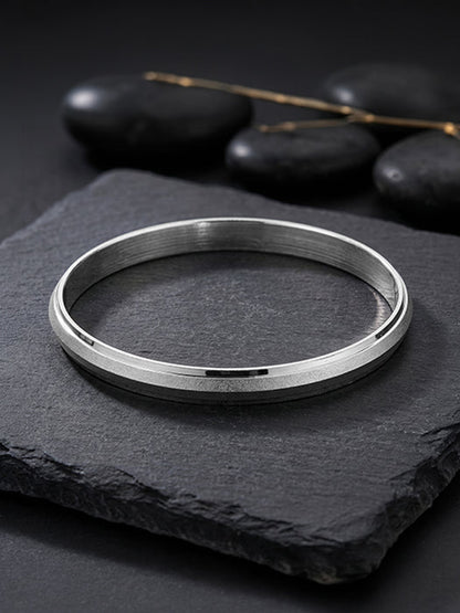 Silver Karanveer Bangle For Him