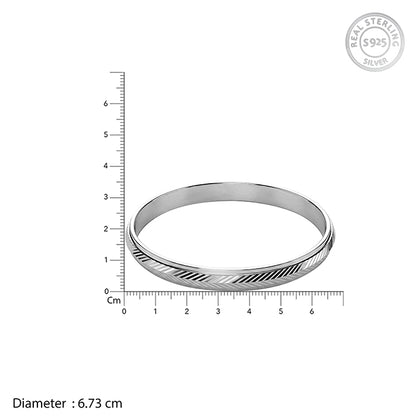 Silver Yash Kada For Him (Size 6.73)