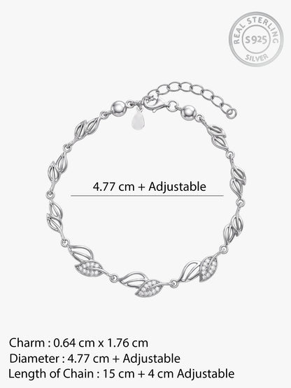 Silver Winter Vine Bracelet