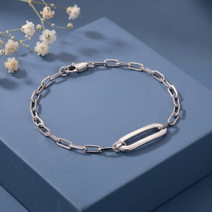 Silver Torus Bracelet For Him