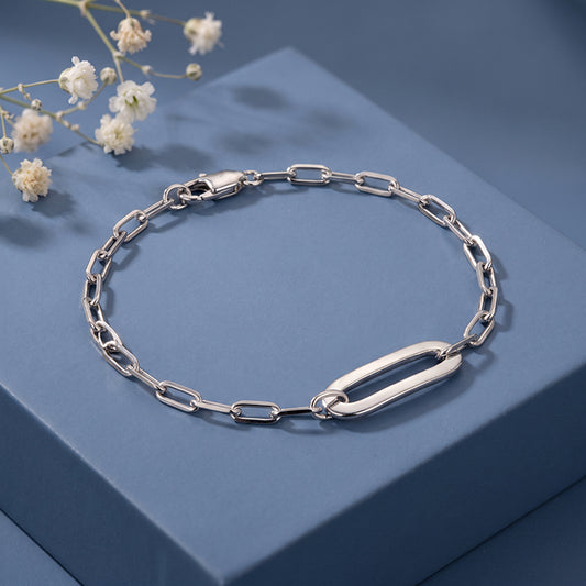 Silver Torus Bracelet For Him