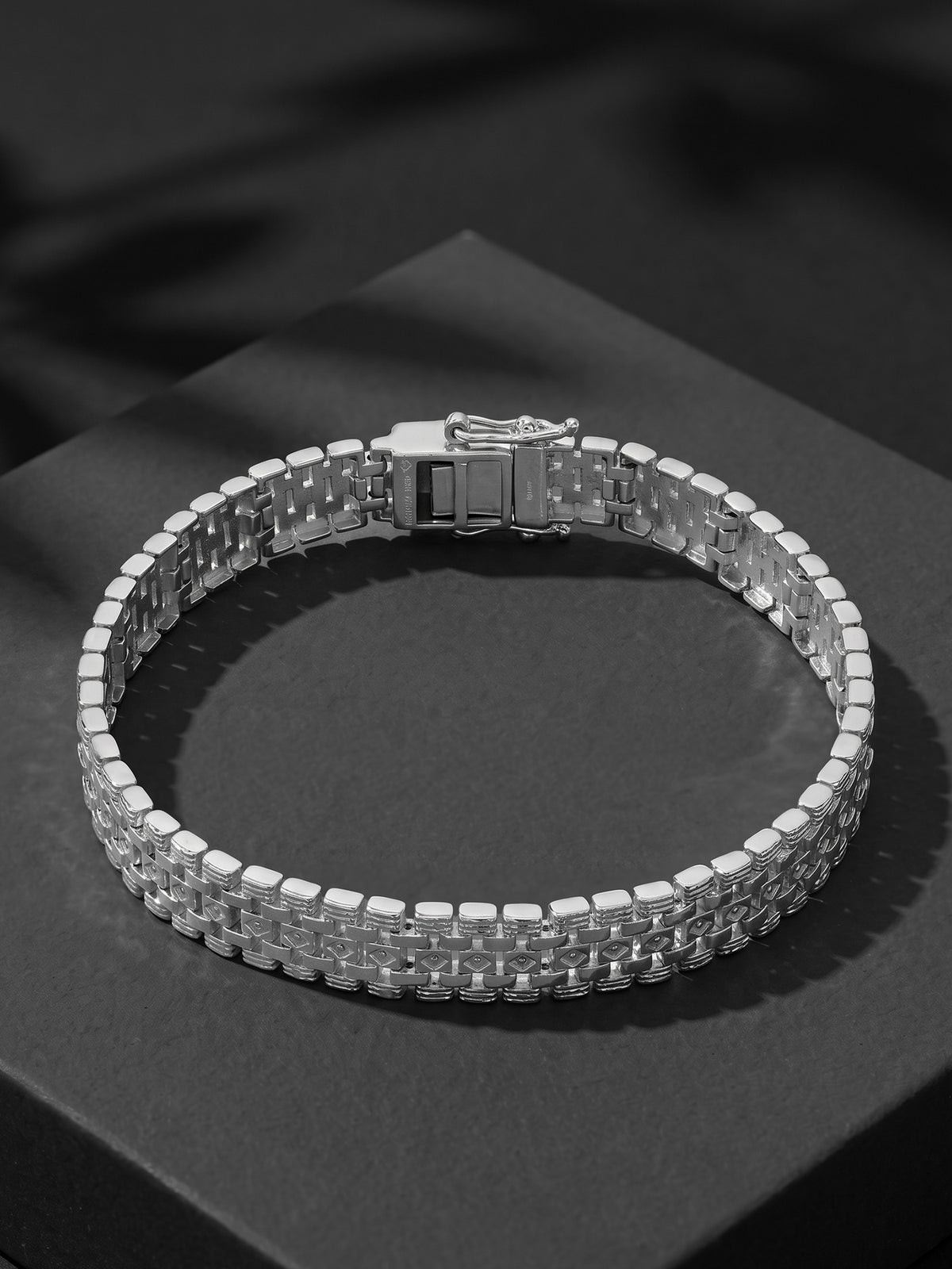 Silver Ronan Link Bracelet For Him