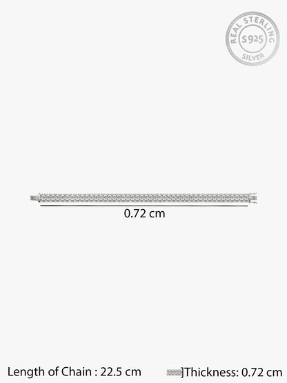 Silver Ronan Link Bracelet For Him
