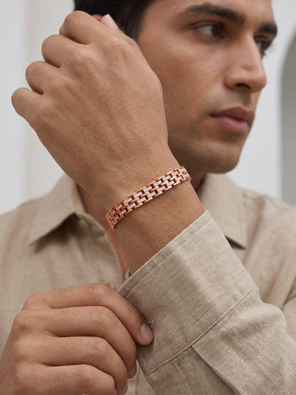 Rose Gold Estela Bracelet For Him