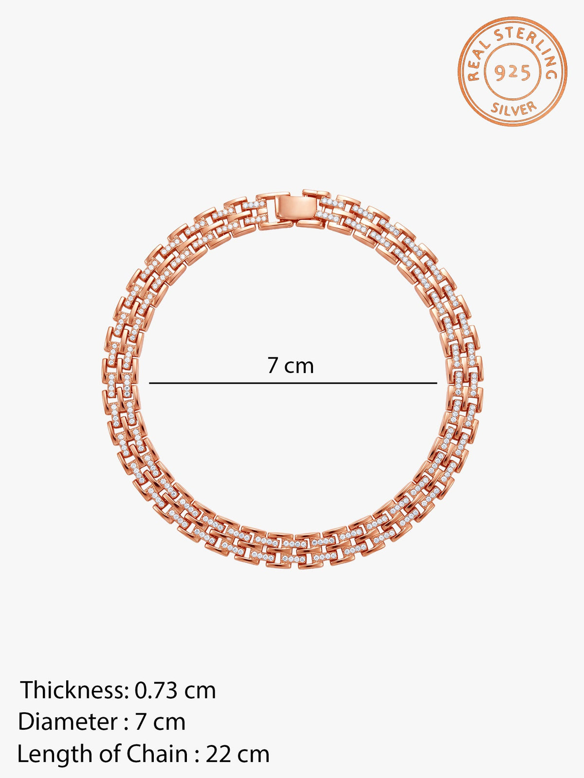 Rose Gold Estela Bracelet For Him