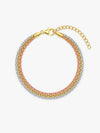 Triple Tone Tressia Silver Bracelet
