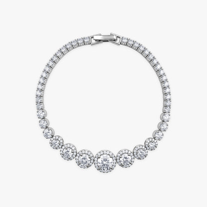 Silver Bold Shine Tennis Bracelet