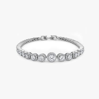 Silver Bold Shine Tennis Bracelet