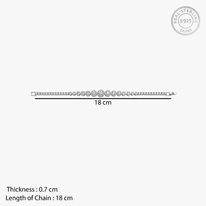 Silver Bold Shine Tennis Bracelet