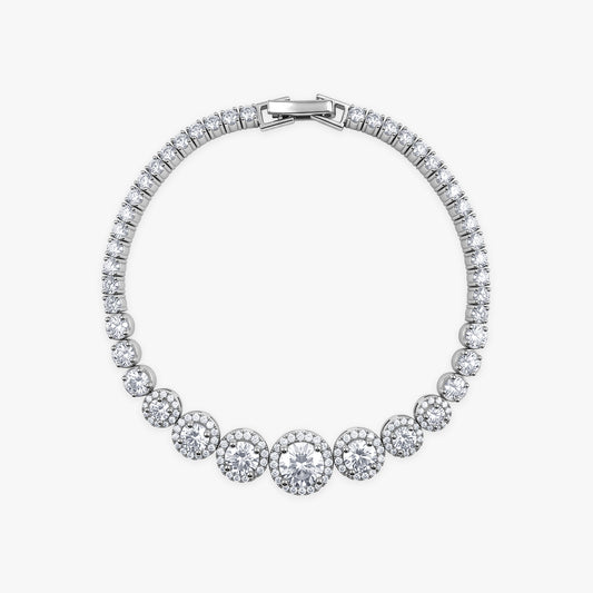 Silver Bold Shine Tennis Bracelet