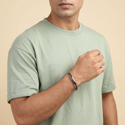 Silver Jaspreet Kada For Him
