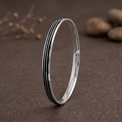 Silver Jaspreet Kada For Him