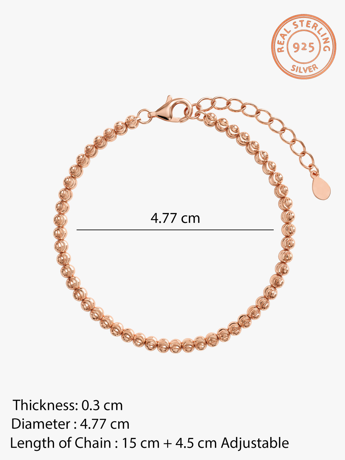 Rose Gold Madonna Bracelet