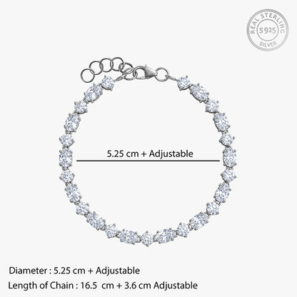 Silver Svetozara Tennis Bracelet