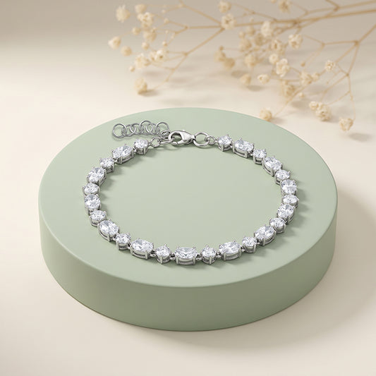 Silver Svetozara Tennis Bracelet