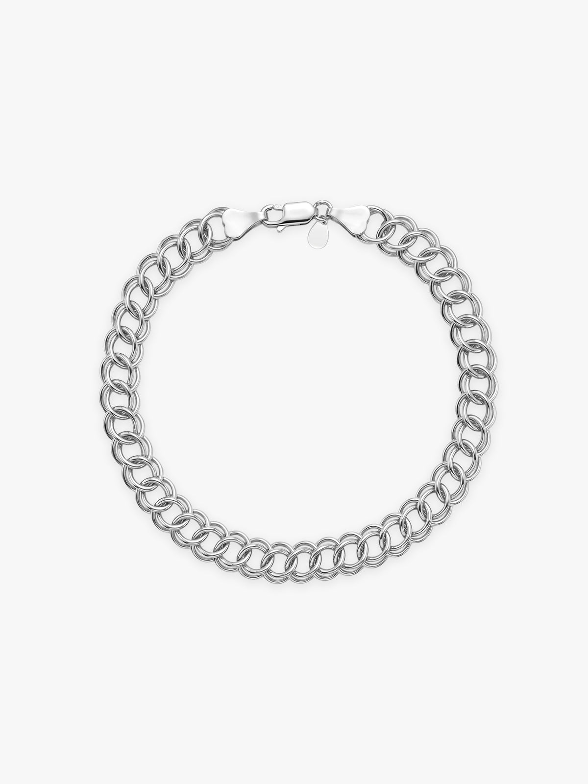 Silver Apex Lock Bracelet For Him