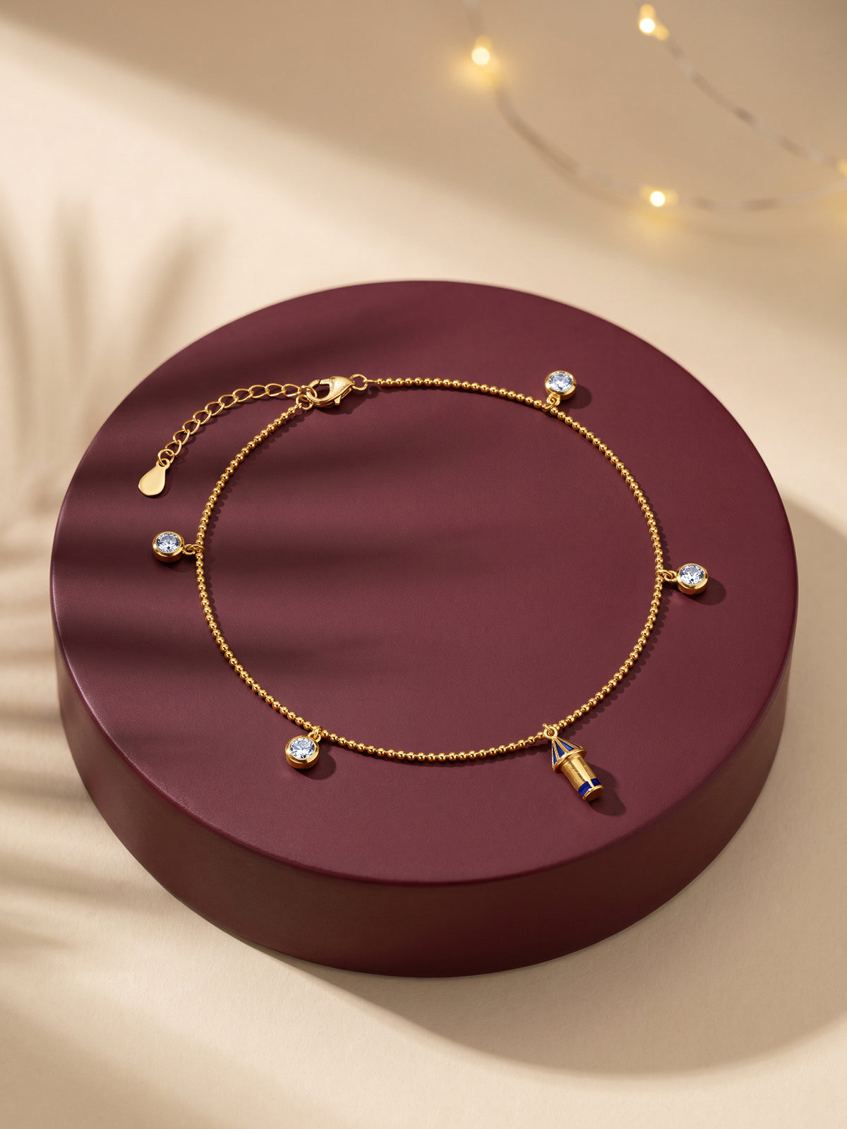 Golden Rocket Charm Bracelet