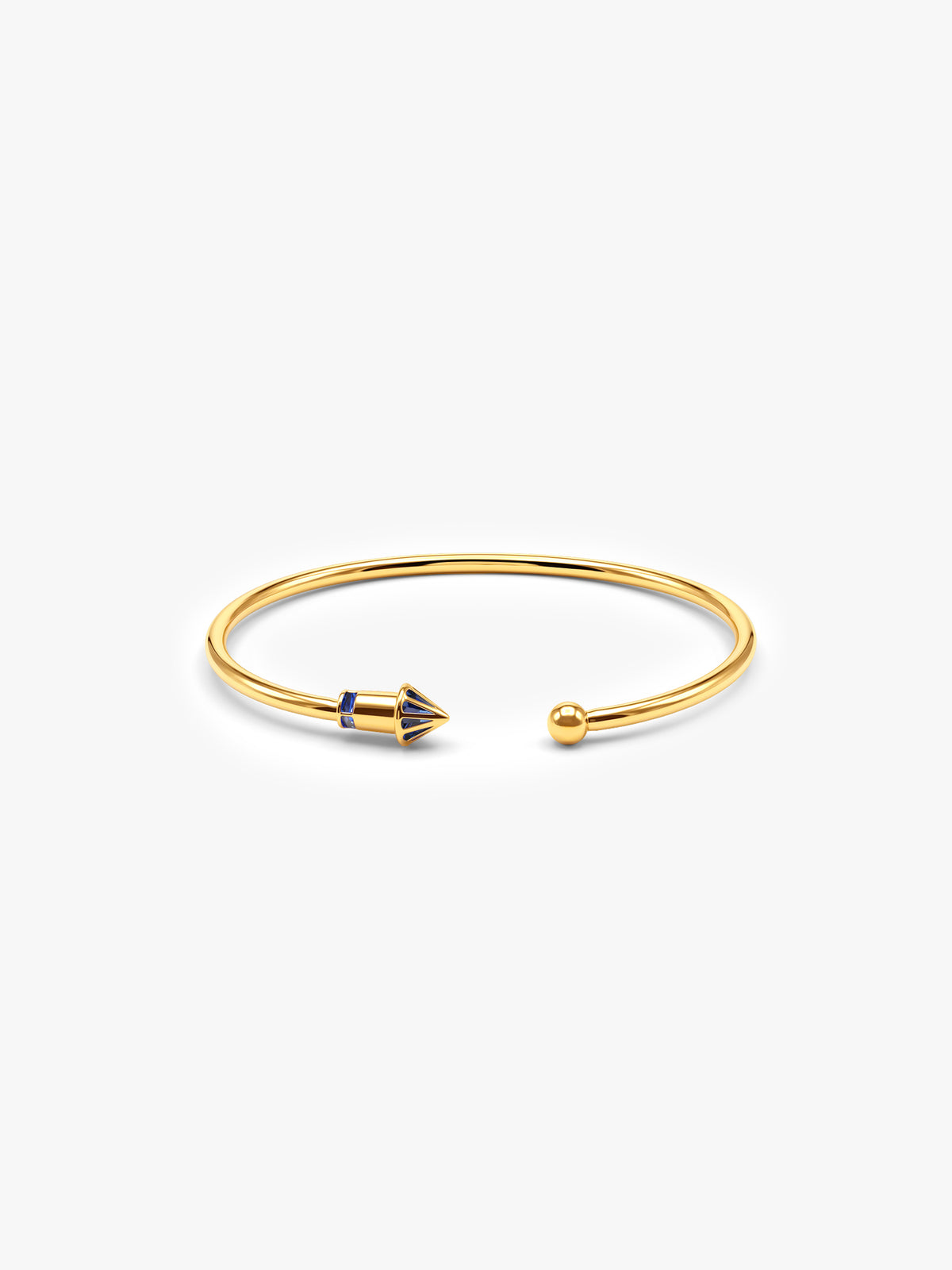 Golden Rocket Cuff Bracelet (Size 2.6)