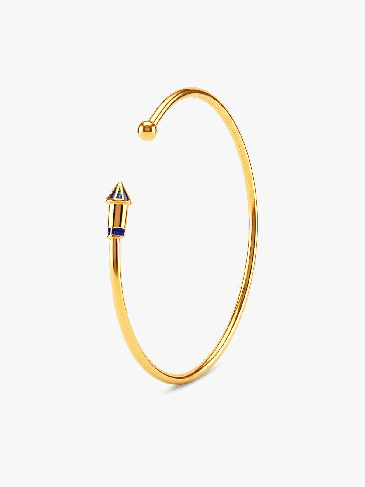 Golden Rocket Cuff Bracelet (Size 2.6)