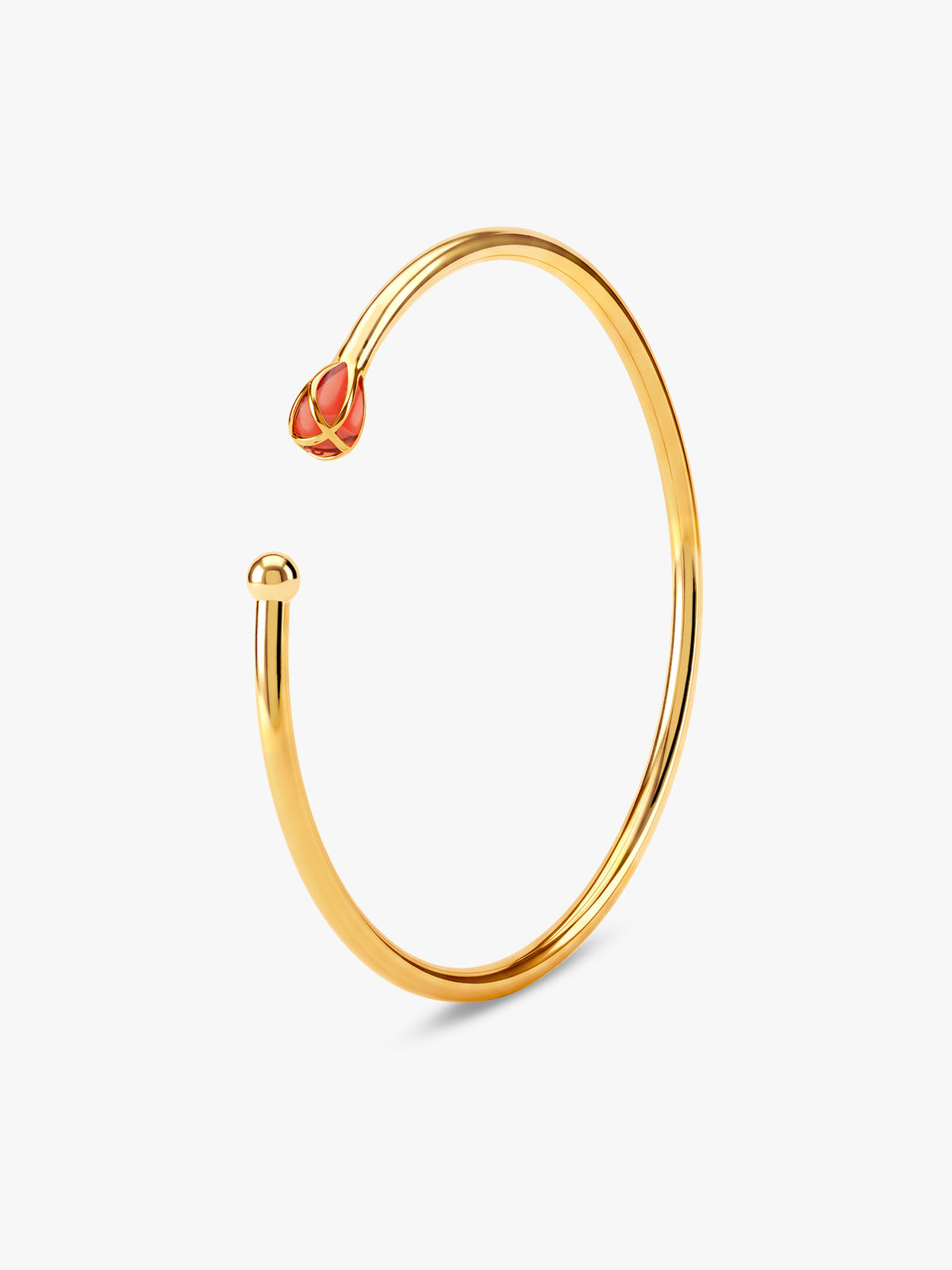 Golden Matchstick Cuff Bracelet (Size 2.6)