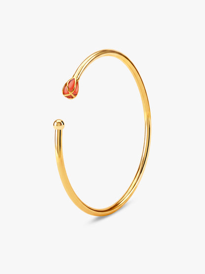 Golden Matchstick Cuff Bracelet (Size 2.6)