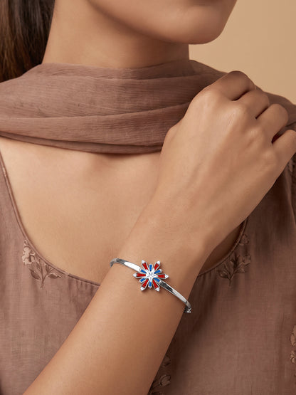 Silver Atishbazi Bangle Bracelet (Size 2.6)