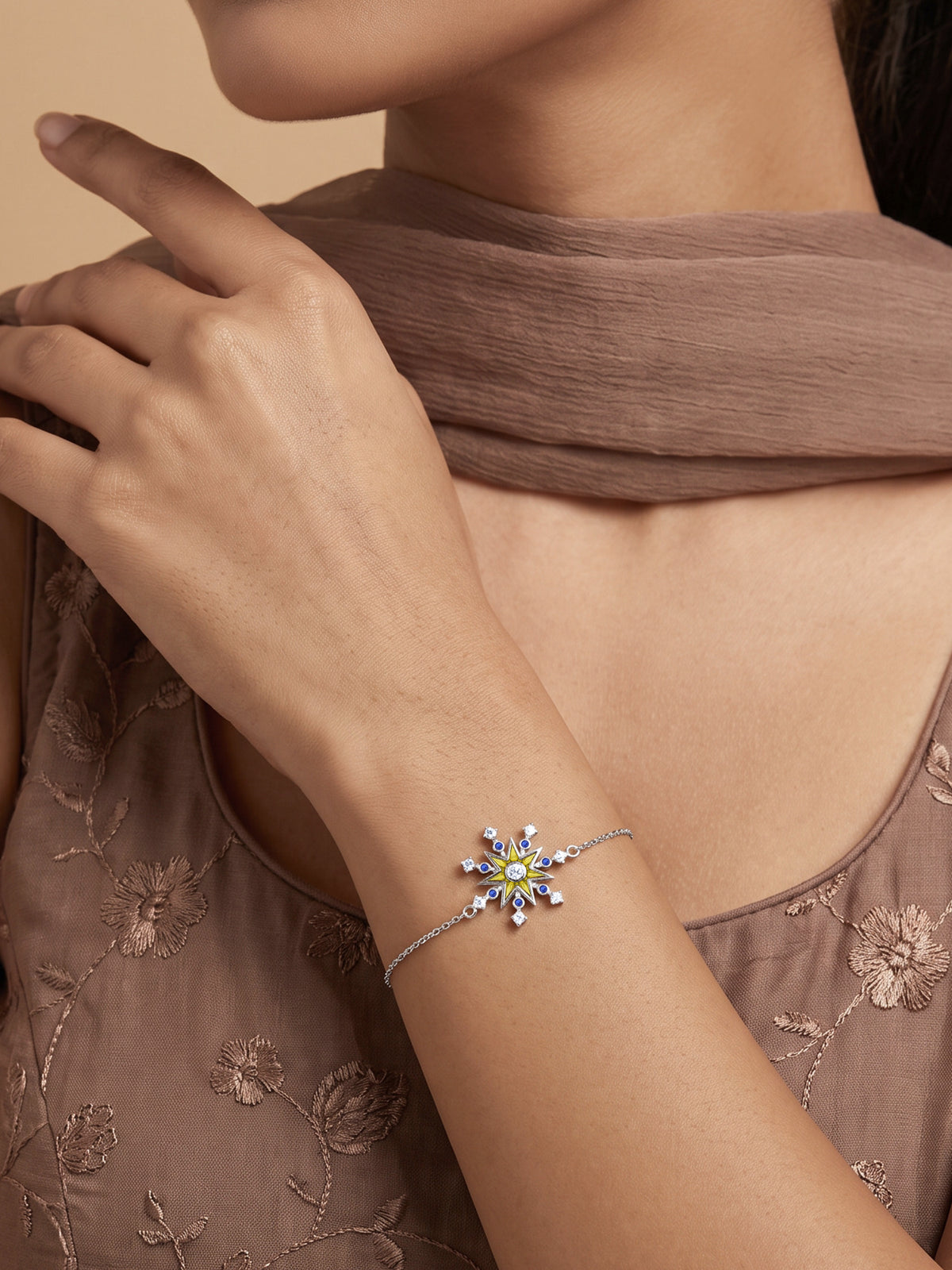 Silver Utsav Sparkle Bracelet