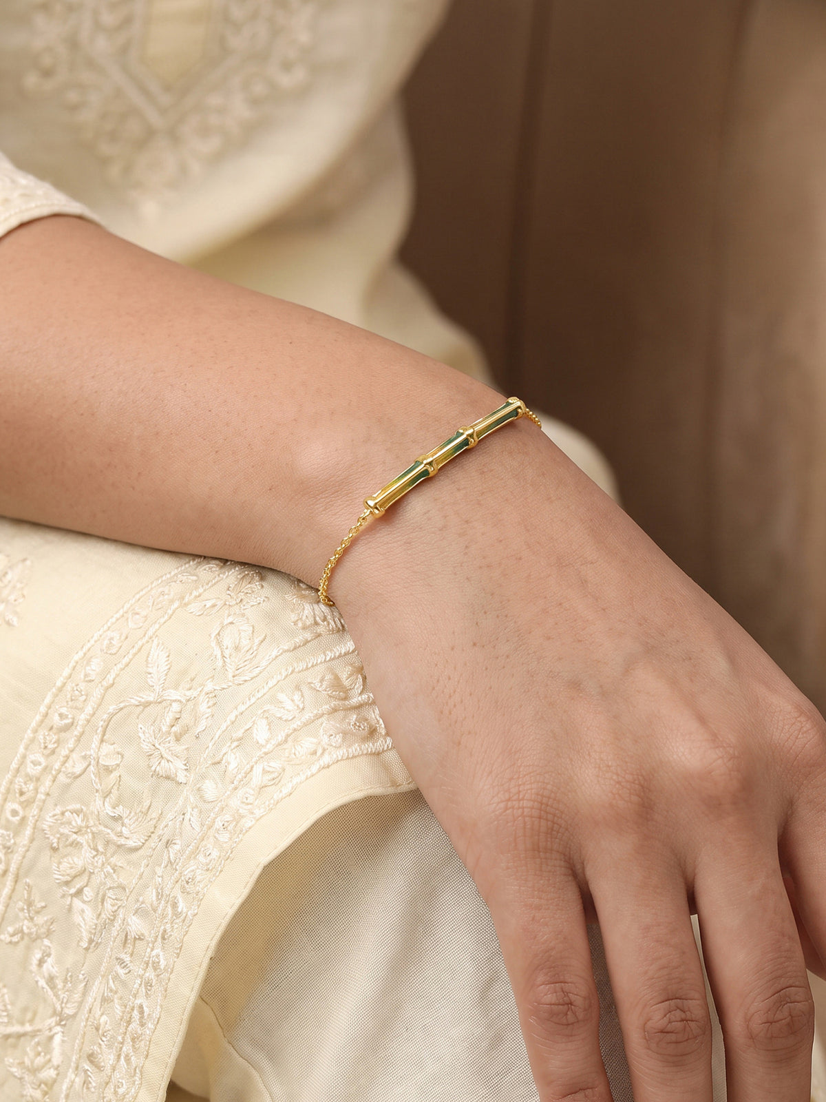 Golden Dhamakedaar Bracelet