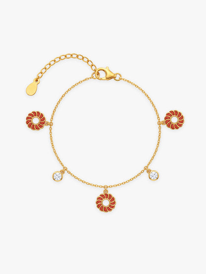 Golden Kesari Jalebi Bracelet