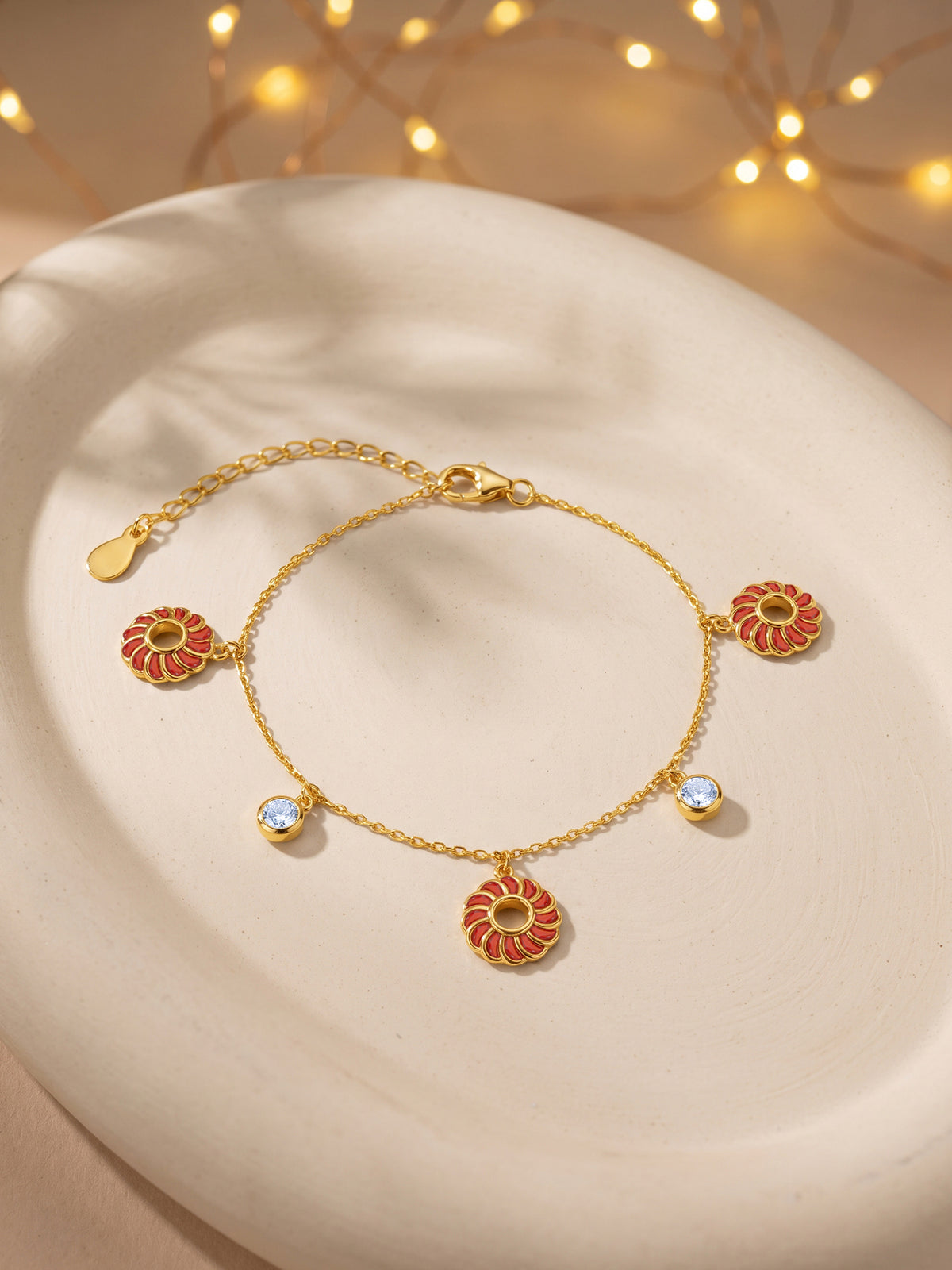 Golden Kesari Jalebi Bracelet