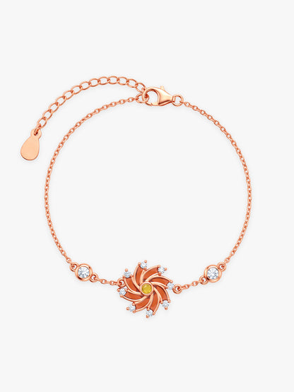 Rose Gold Chakri Tamasha Bracelet