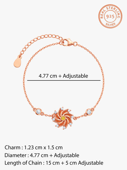 Rose Gold Chakri Tamasha Bracelet