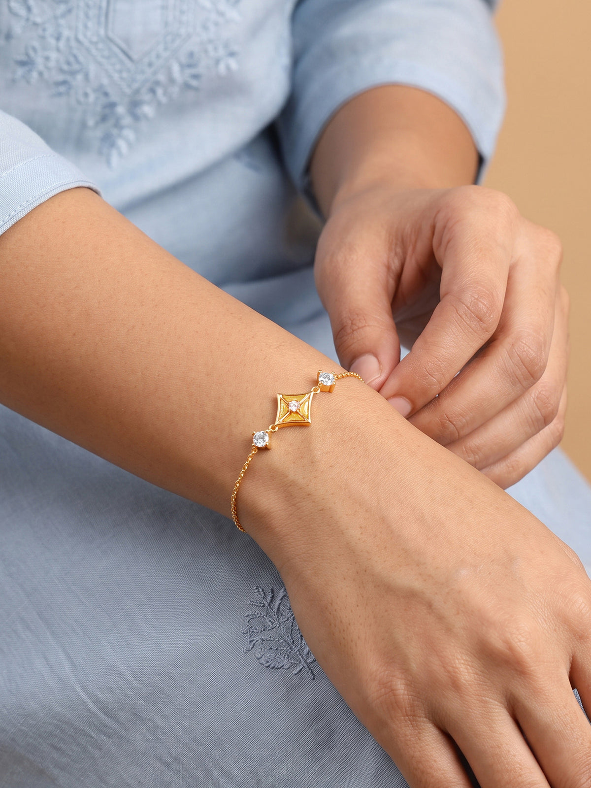 Golden Sunehri Shaam Bracelet