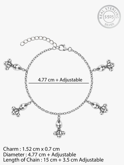 Oxidised Banjara Soul Silver Bracelet