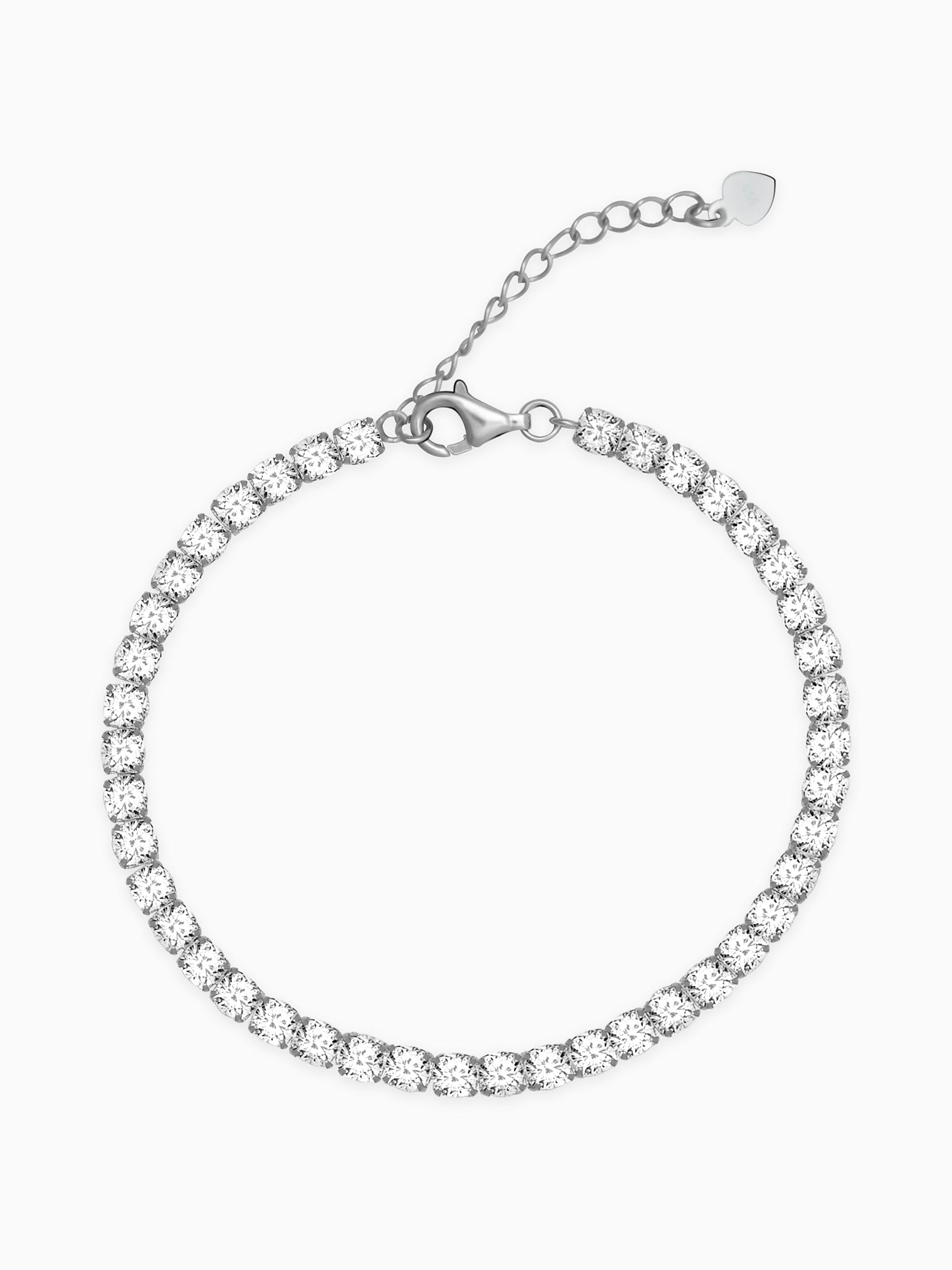 Silver Signature Tennis Bracelet