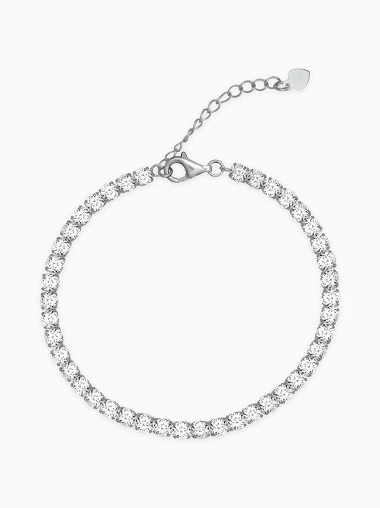 Silver Signature Tennis Bracelet