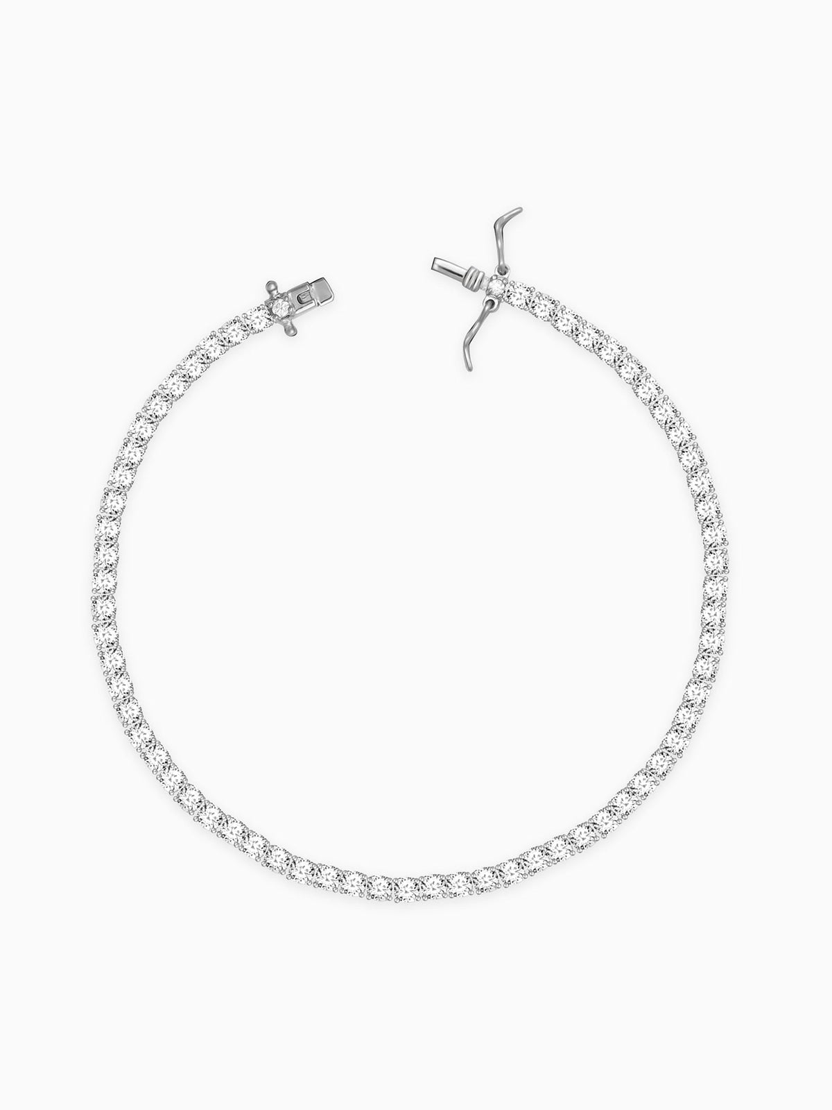 Kriti Sanon Silver Zircon Tennis Bracelet