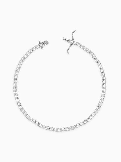 Kriti Sanon Silver Zircon Tennis Bracelet
