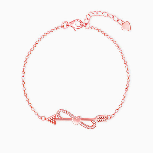 Rose Gold Cupid Arrow Bracelet