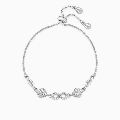 Silver Infinity Zircon Bracelet