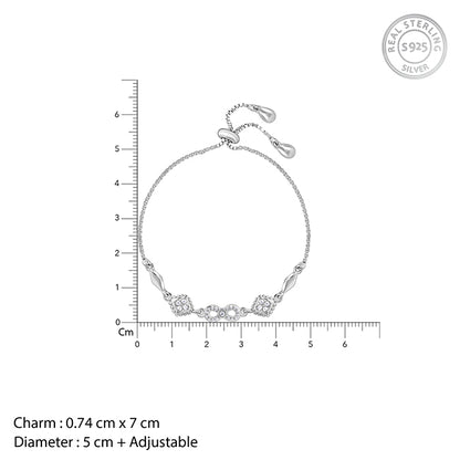 Silver Infinity Zircon Bracelet