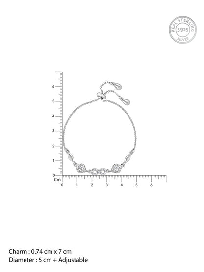Silver Infinity Zircon Bracelet