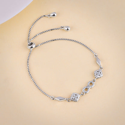 Silver Infinity Zircon Bracelet