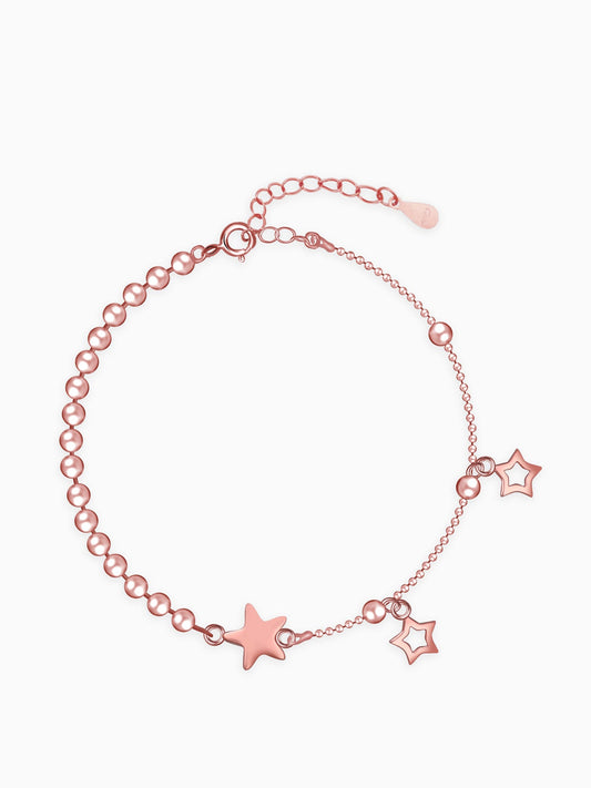 Rose Gold Star Charm Bracelet