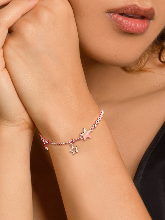 Rose Gold Star Charm Bracelet