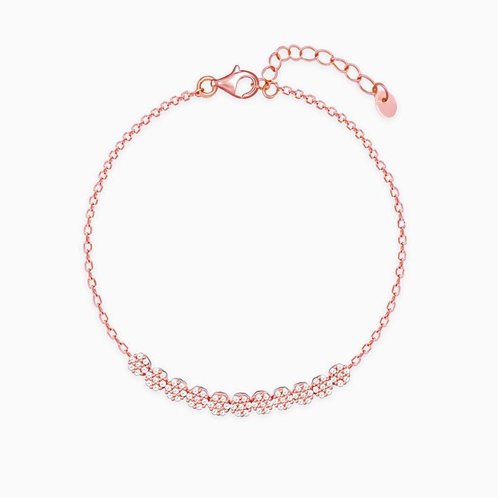 Rose Gold Shimmer Beads Bracelet