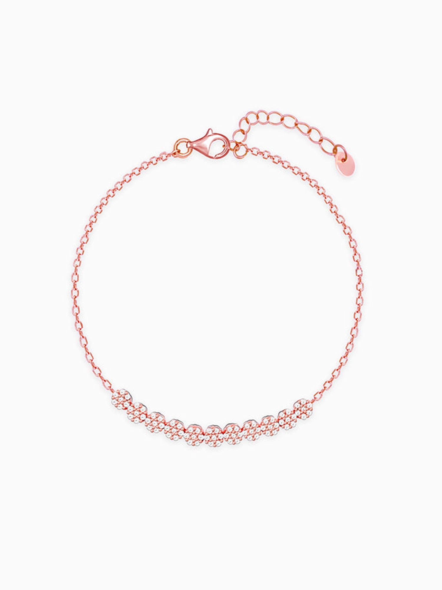 Rose Gold Shimmer Beads Bracelet