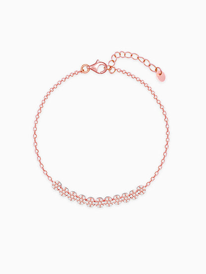 Rose Gold Shimmer Beads Bracelet