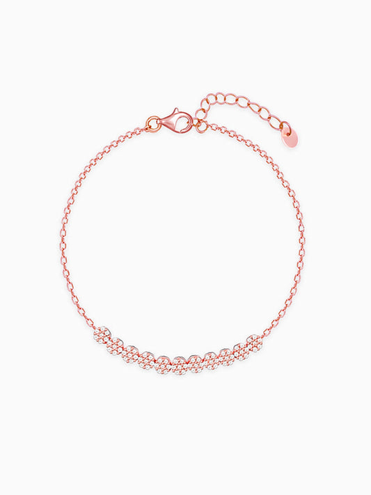 Rose Gold Shimmer Beads Bracelet