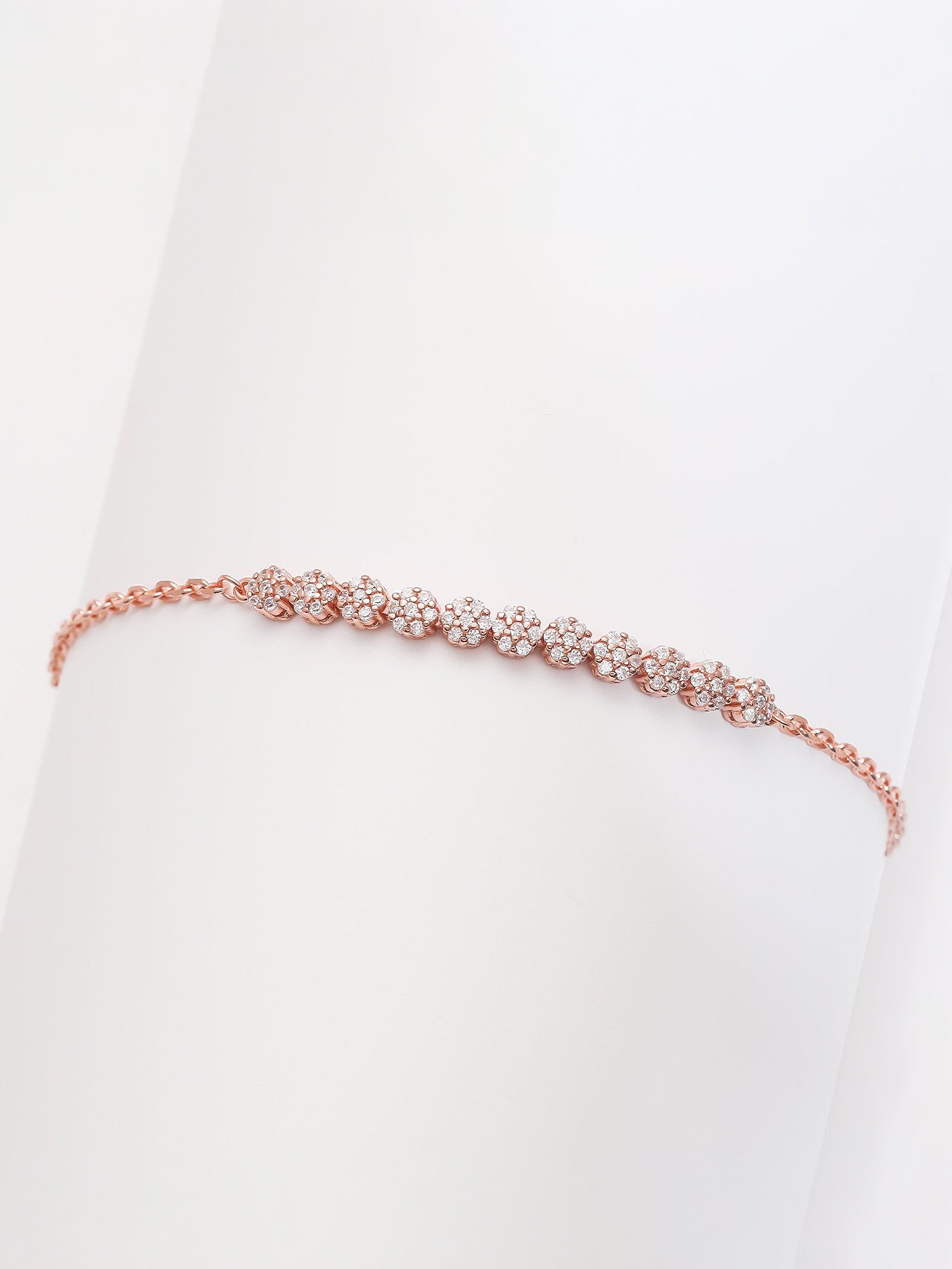 Rose Gold Shimmer Beads Bracelet